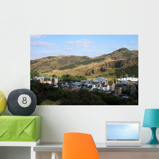 Panorama Holyrood park Edinburgh Wall Mural