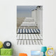 Beach huts to the harbor Wall Mural