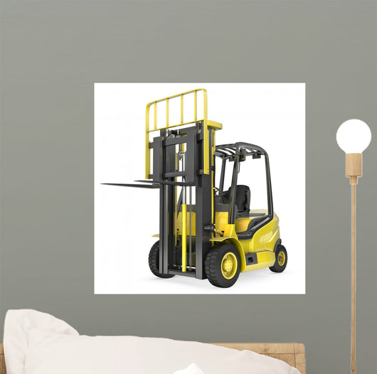 Yellow Fork Lift Truck