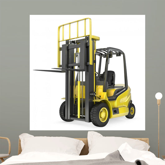 Yellow Fork Lift Truck