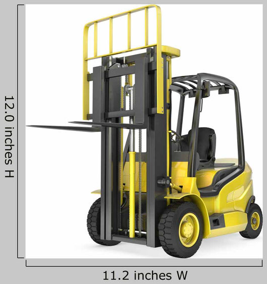 Yellow Fork Lift Truck