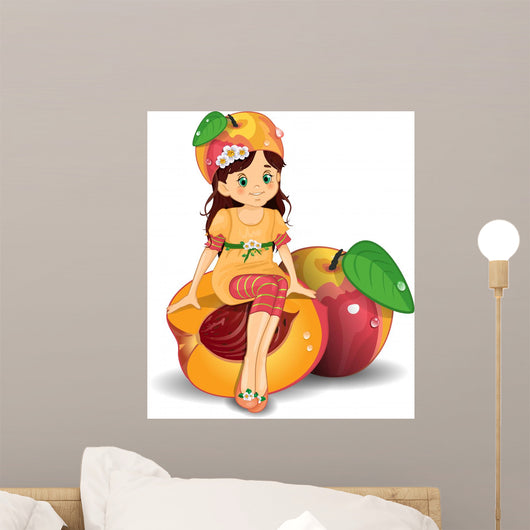 Bmba Pesca-Child Peach Wall Decal