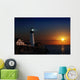 Lighthouse at dawn Wall Mural