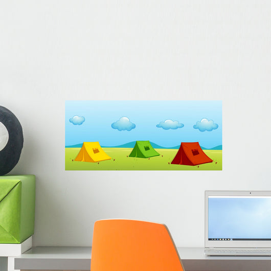 3 Tents Wall Decal