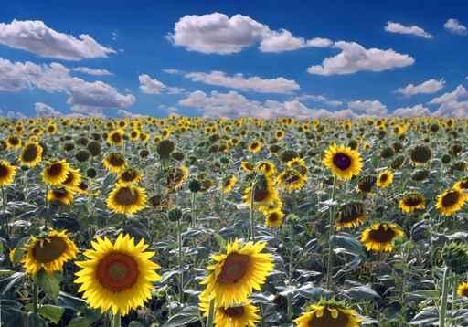 Field Sunflowers Wall Decal