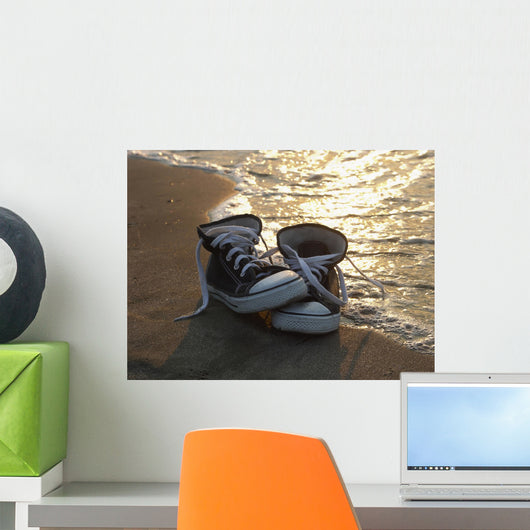 Sneakers near Sea Wall Decal