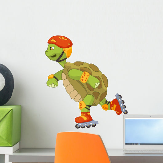 Funny Turtle Roller Wall Decal