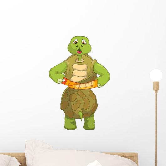 Funny Turtle Diet Wall Decal