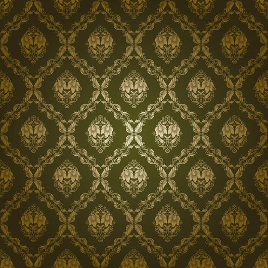 Damask Seamless Floral Pattern Wall Decal