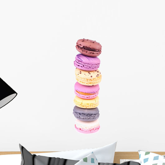 Colorful Fresh Delicious Macaroons Wall Decal