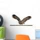 Portrait Brown Wood Owl Wall Decal