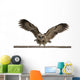 Portrait Brown Wood Owl Wall Decal