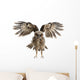 Landing Portrait Brown Wood Owl Wall Decal
