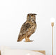 Eurasian Eagle-owl Standing Right Side Wall Decal
