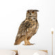 Eurasian Eagle-owl Standing Right Side Wall Decal