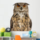 Portrait Eurasian Eagle-owl Close-up Wall Decal