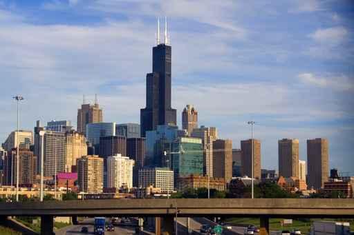 Downtown Chicago Vista Wall Decal