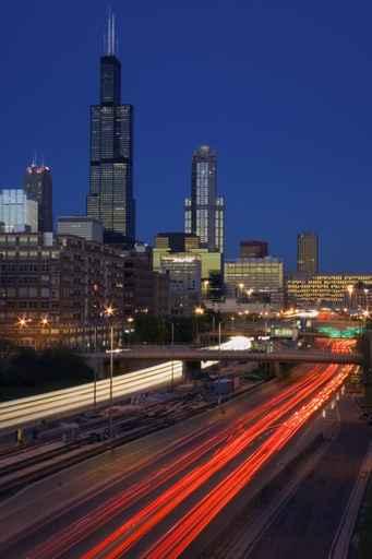 Expressway to Downtown Chicago Wall Decal