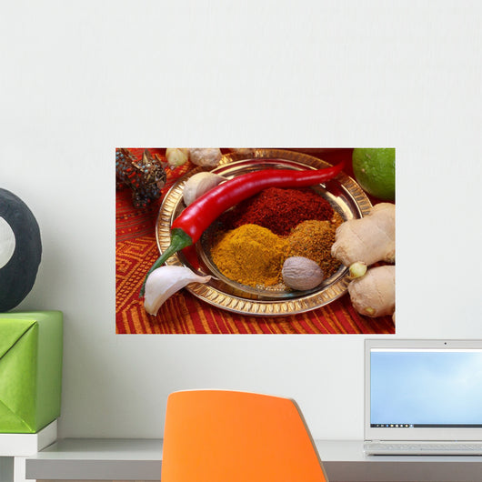 Spices and Ingredients Asian Wall Decal