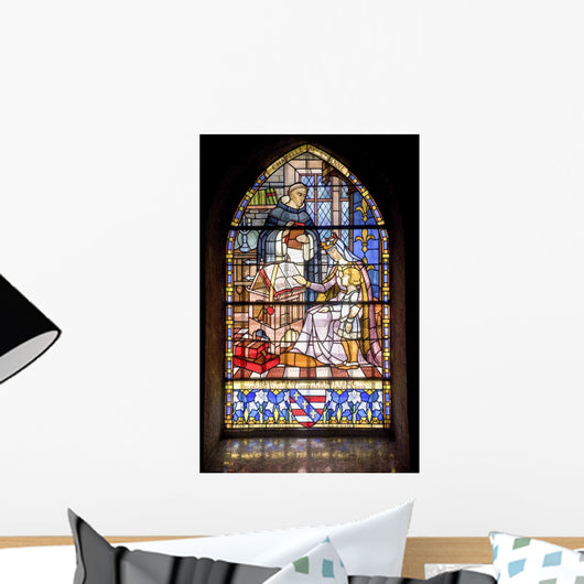 Pont-de-beauvoisin Stained Glass 1 Wall Decal