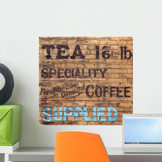 Old Tea Sign Wall Decal