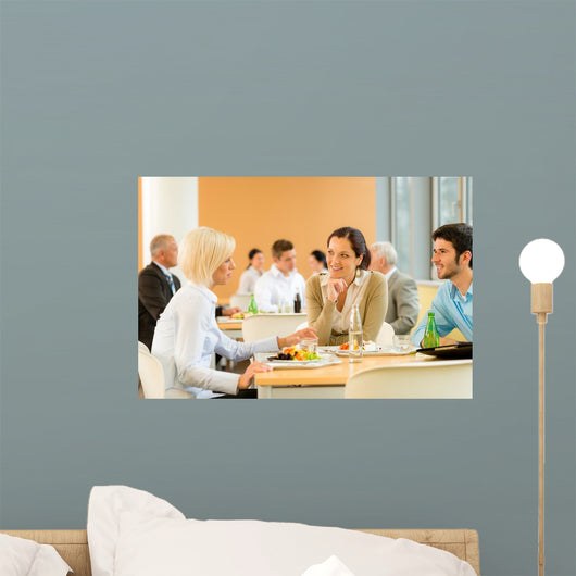 Cafeteria Lunch Young Business Wall Decal