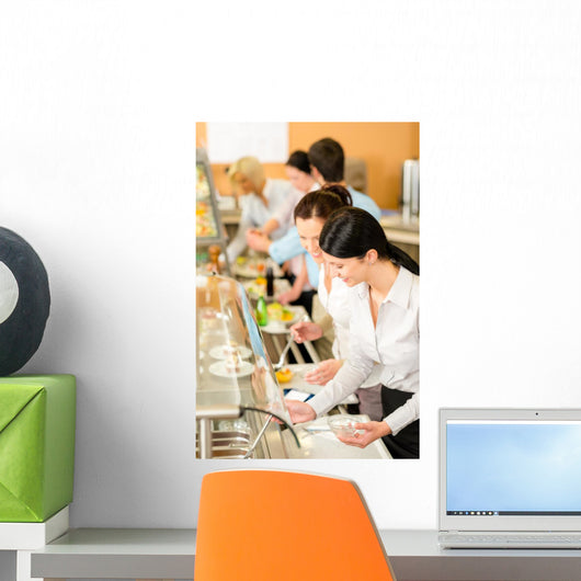 Cafeteria Lunch Two Office Wall Decal