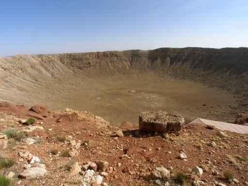 Meteor Crater Arizona against Wall Decal