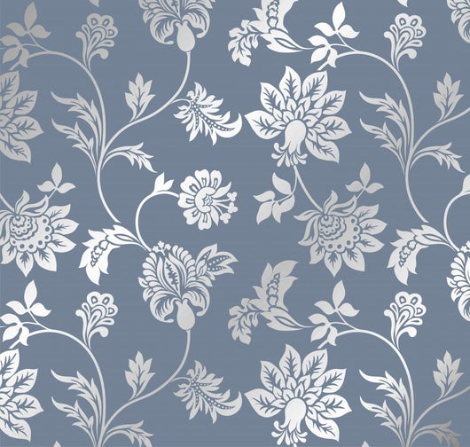 Traditional Floral Pattern Textile Wall Decal