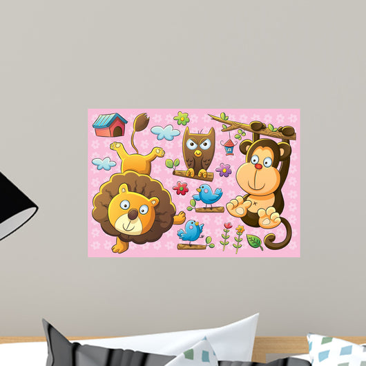 Cute Animals Wall Decal
