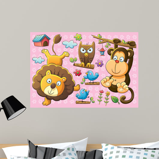 Cute Animals Wall Decal