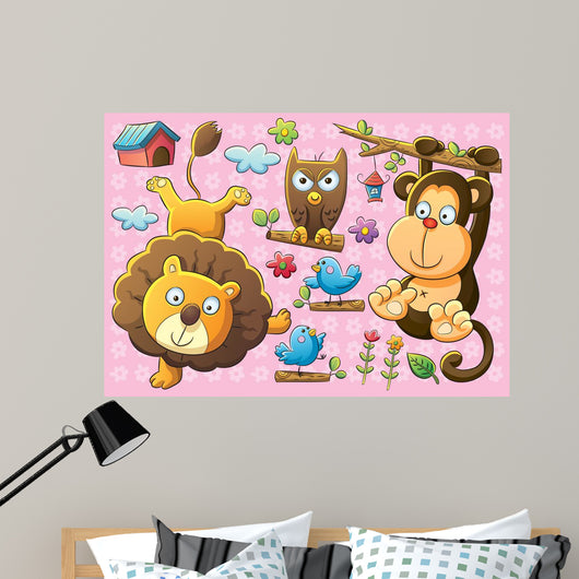 Cute Animals Wall Decal