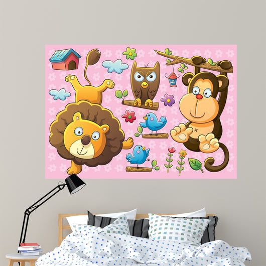Cute Animals Wall Decal