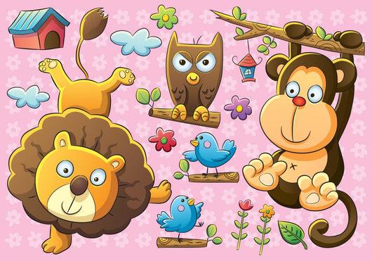 Cute Animals Wall Decal
