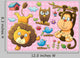 Cute Animals Wall Decal