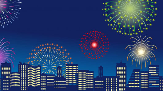 Bill Street Fireworks Horizontal Wall Decal