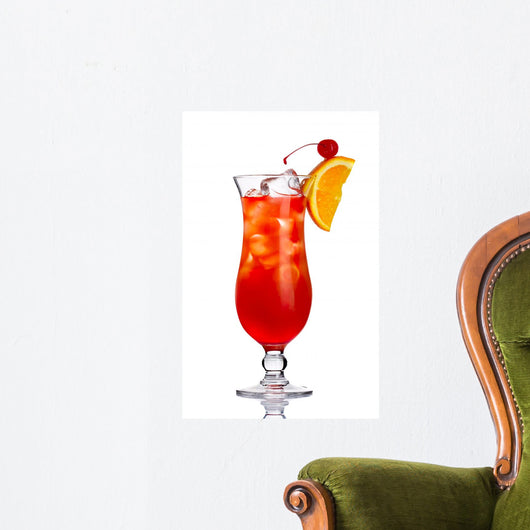 Red Alcohol Cocktail Wall Decal