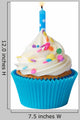 Birthday Cupcake Wall Decal