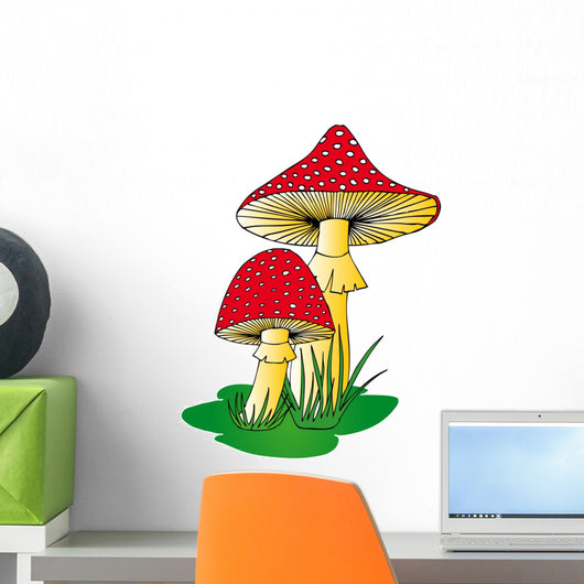 Toadstool Grass Wall Decal