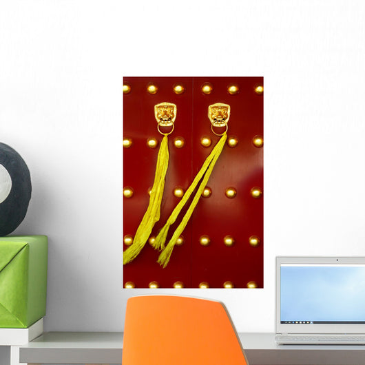 Traditional Chinese Ancient Door Wall Decal