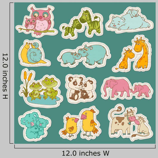 Baby and Mommy Animal Wall Decal