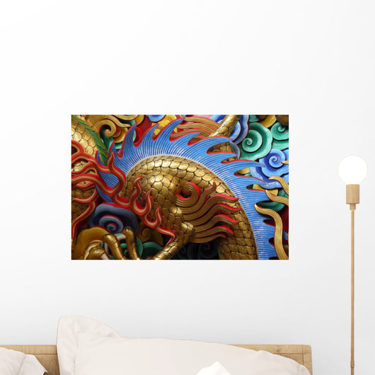 Chinese Dragon Close-up Wall Decal