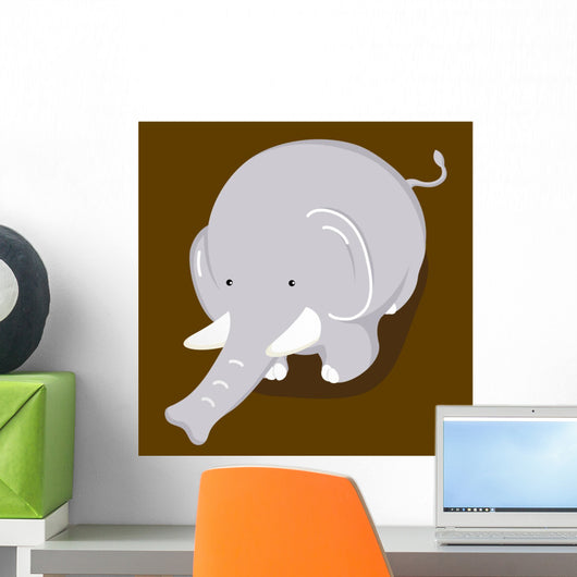 Funny and Cute Elephant Wall Decal