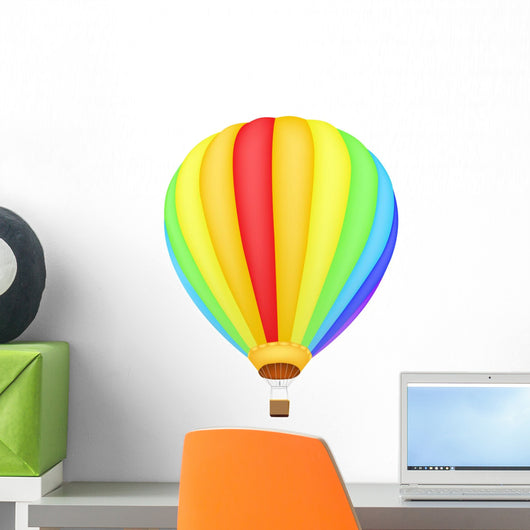 Rainbow Color Hot Air Wall Decal