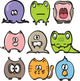 Collection Funny Animals Vector Wall Decal