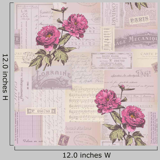 Seamlessly Tiling Paper Collage Wall Decal