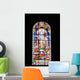Tall Stained Glass Window French Church Wall Decal