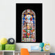 Tall Stained Glass Window French Church Wall Decal