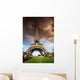 Bad Weather Approaching Eiffel Wall Decal