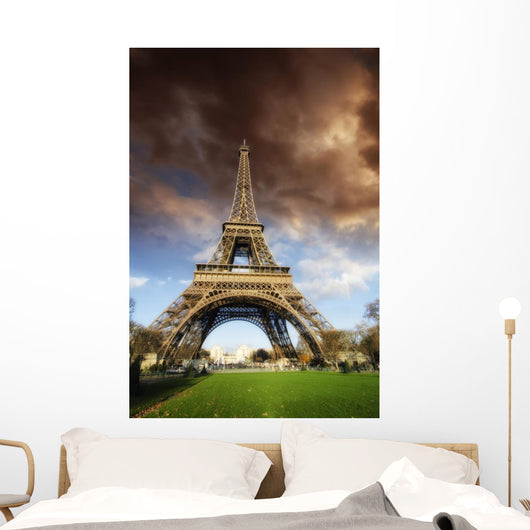 Bad Weather Approaching Eiffel Wall Decal